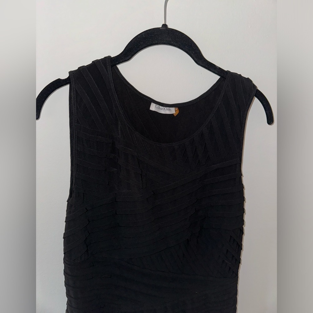 Fitted Black Formal Cocktail Dress Calvin Klein